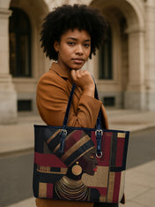 Regal Geometry Leather Bucket Bag QR0XD783