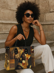 Scarlet Continent Premium Leather Handbag QR0XD766