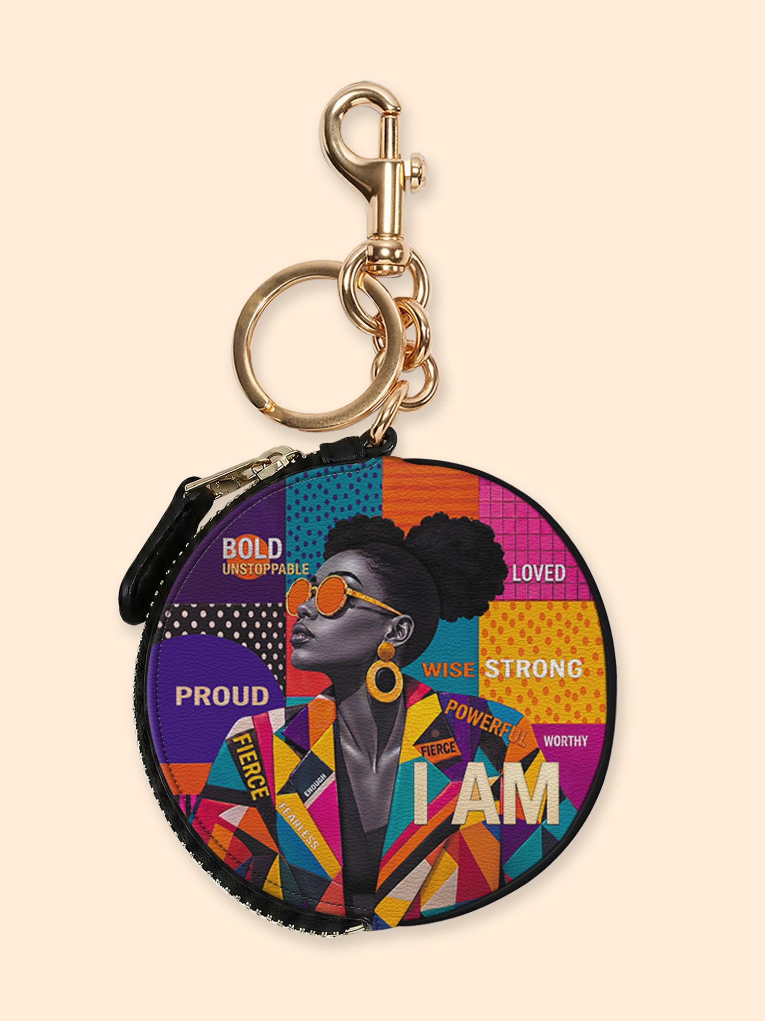 Ash Rebel Circular Coin Pouch Bag Charm QR0TD703