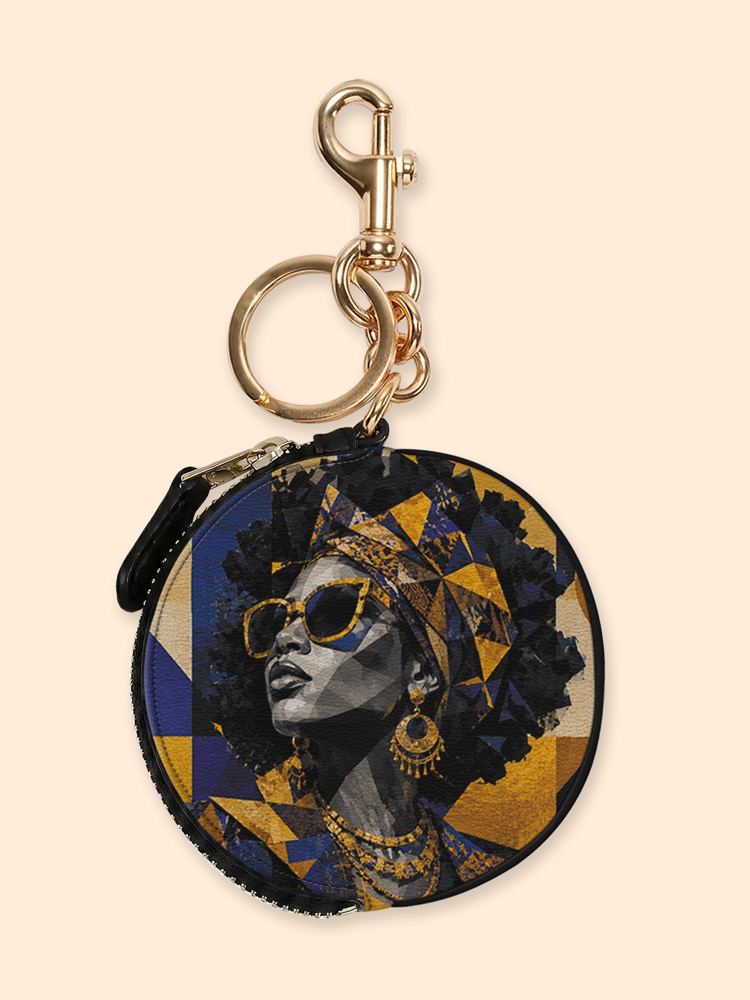 🎁 Stellar Grace Circular Coin Pouch Bag Charm QR0HH215 (100% off)