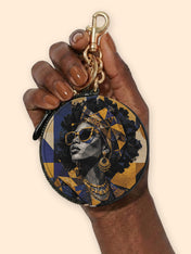 Stellar Grace Circular Coin Pouch Bag Charm QR0HH215