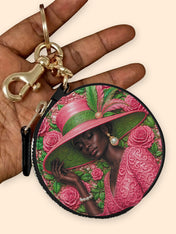 Chosen Bloom Circular Coin Pouch Bag Charm QR0TD708