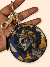 Stellar Grace Circular Coin Pouch Bag Charm QR0HH215