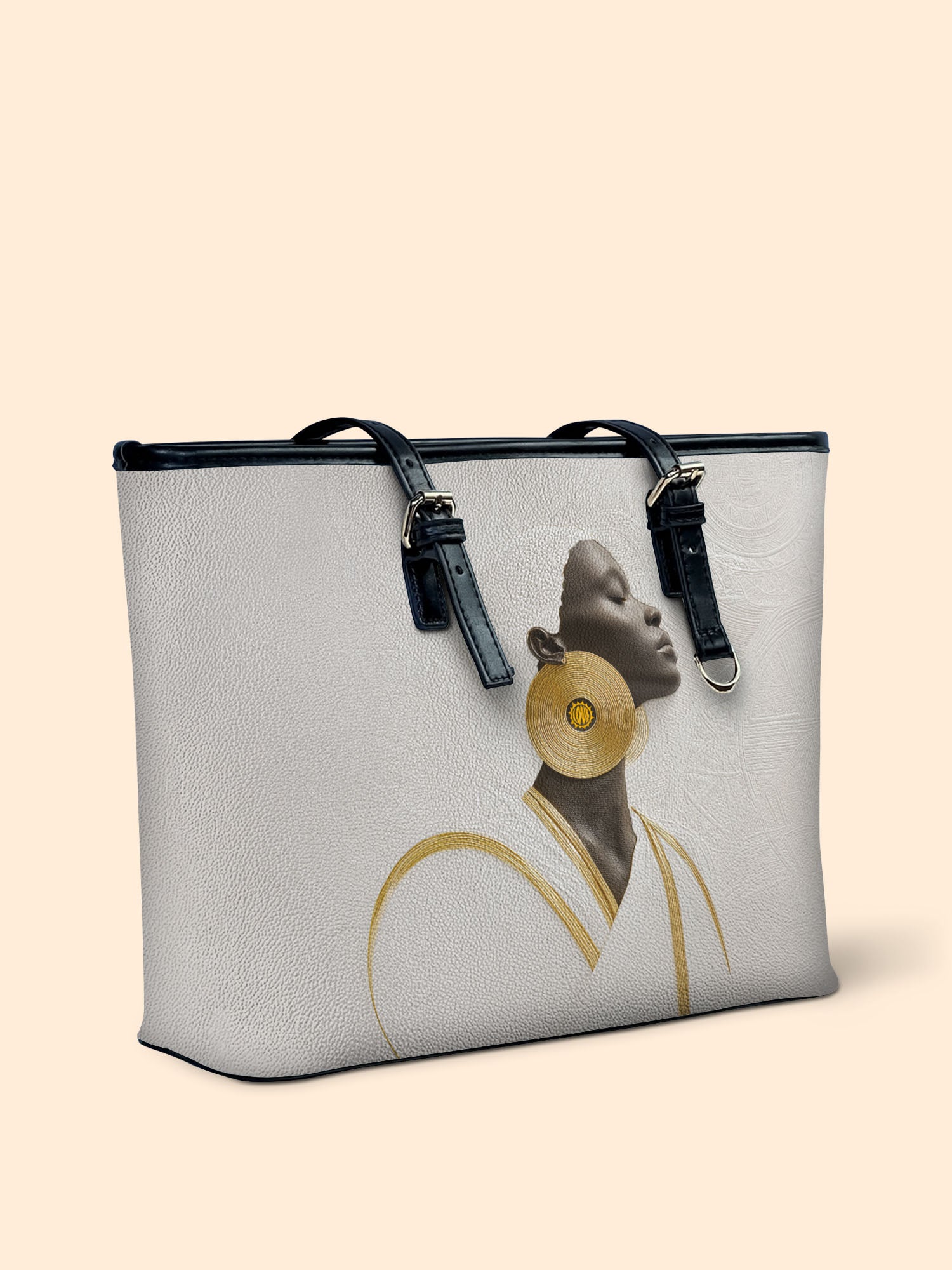 Fade Contrast Leather Bucket Bag QR0TD481