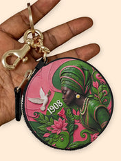Rooted Grace Circular Coin Pouch Bag Charm QR0TD707