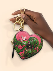 Rooted Grace Heart Coin Pouch Bag Charm QR0TD707