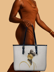 Fade Contrast Leather Bucket Bag QR0TD481