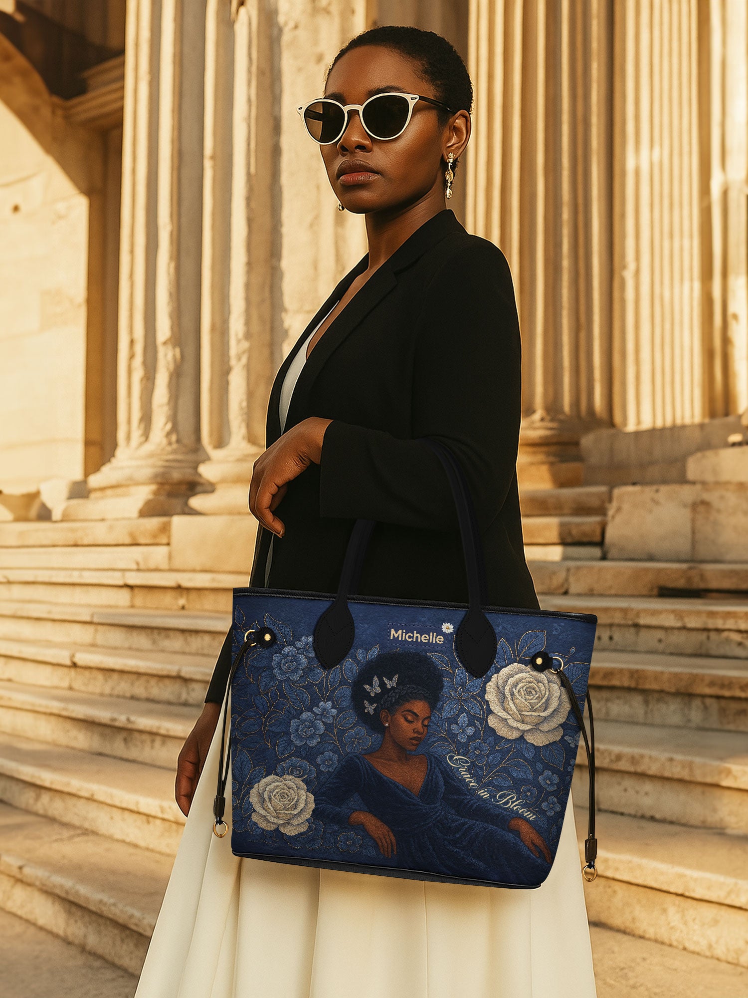 Grace in Bloom Classic Shopper Tote