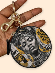 Golden Era Pulse Circular Coin Pouch Bag Charm QR0HH210
