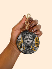 Golden Era Pulse Circular Coin Pouch Bag Charm QR0HH210
