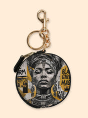 Golden Era Pulse Circular Coin Pouch Bag Charm QR0HH210