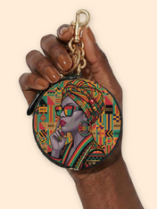Limited In Grey Circular Coin Pouch Bag Charm QR0XD860