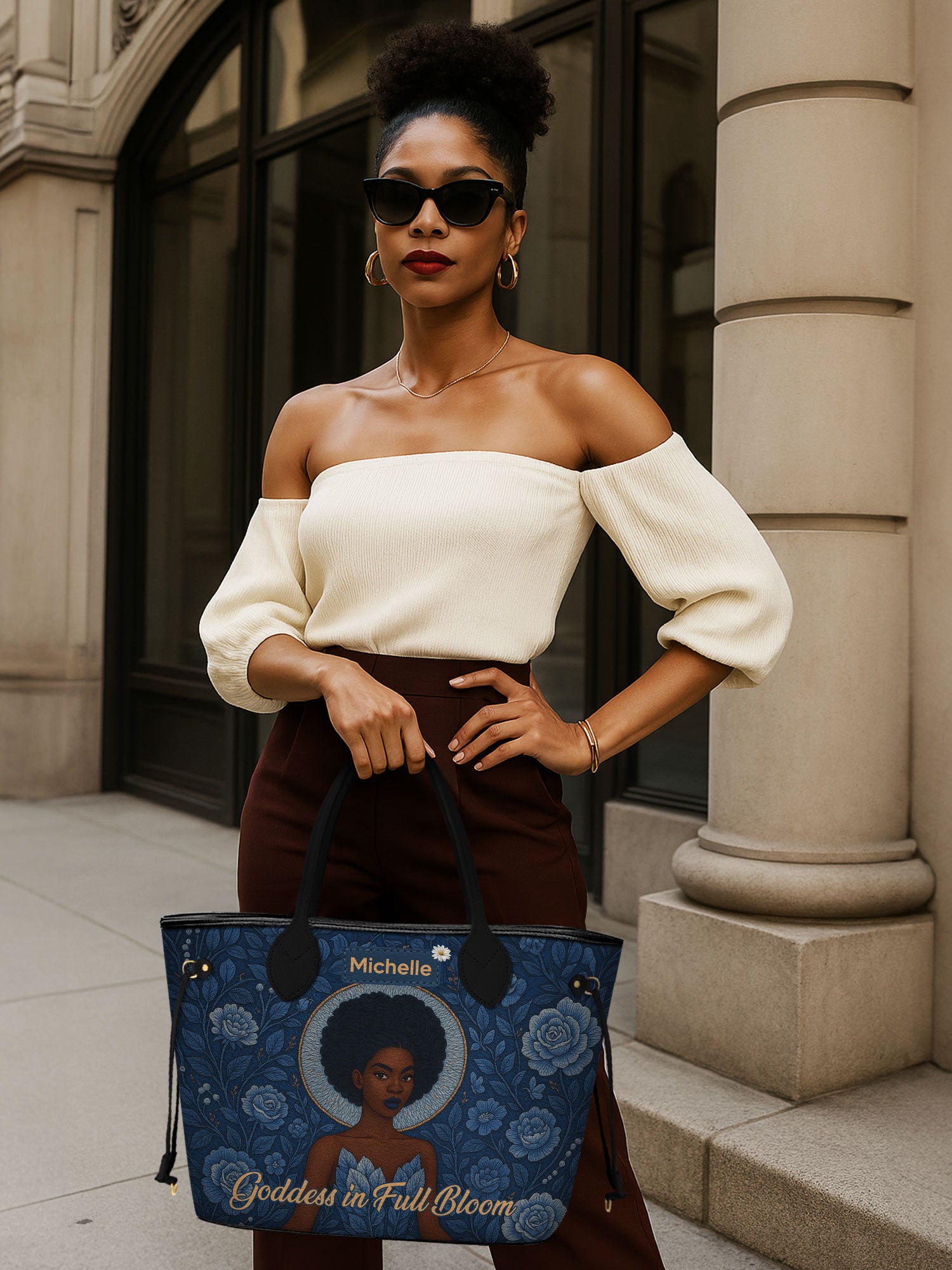 Goddess in Bloom Classic Shopper Tote