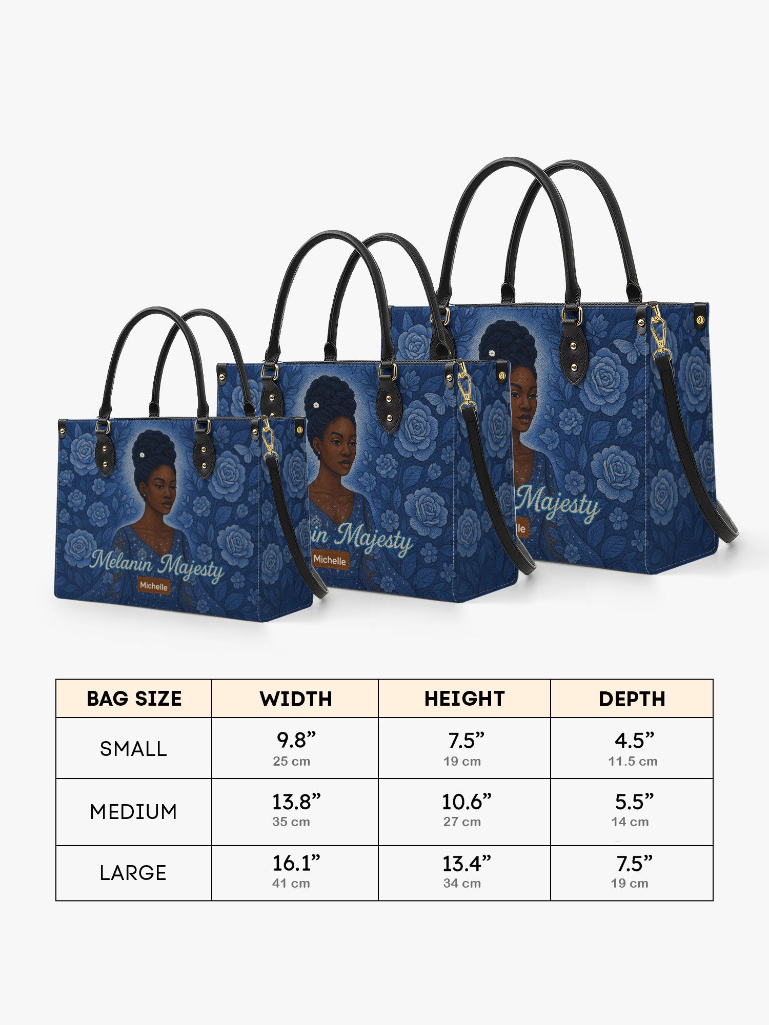 Melanin Majesty Premium Leather Handbag