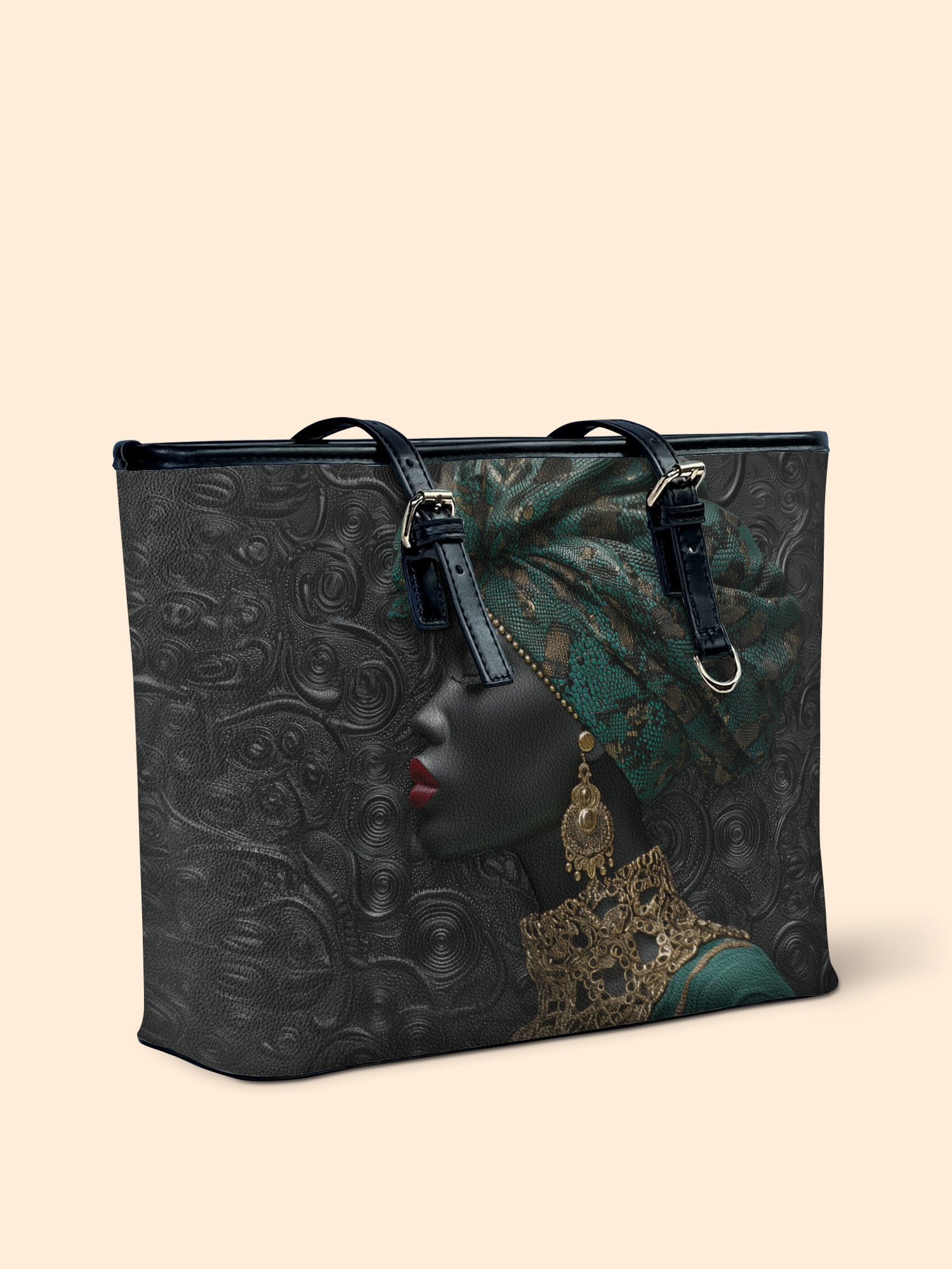 Emerald Grace Leather Bucket Bag QR0XD737