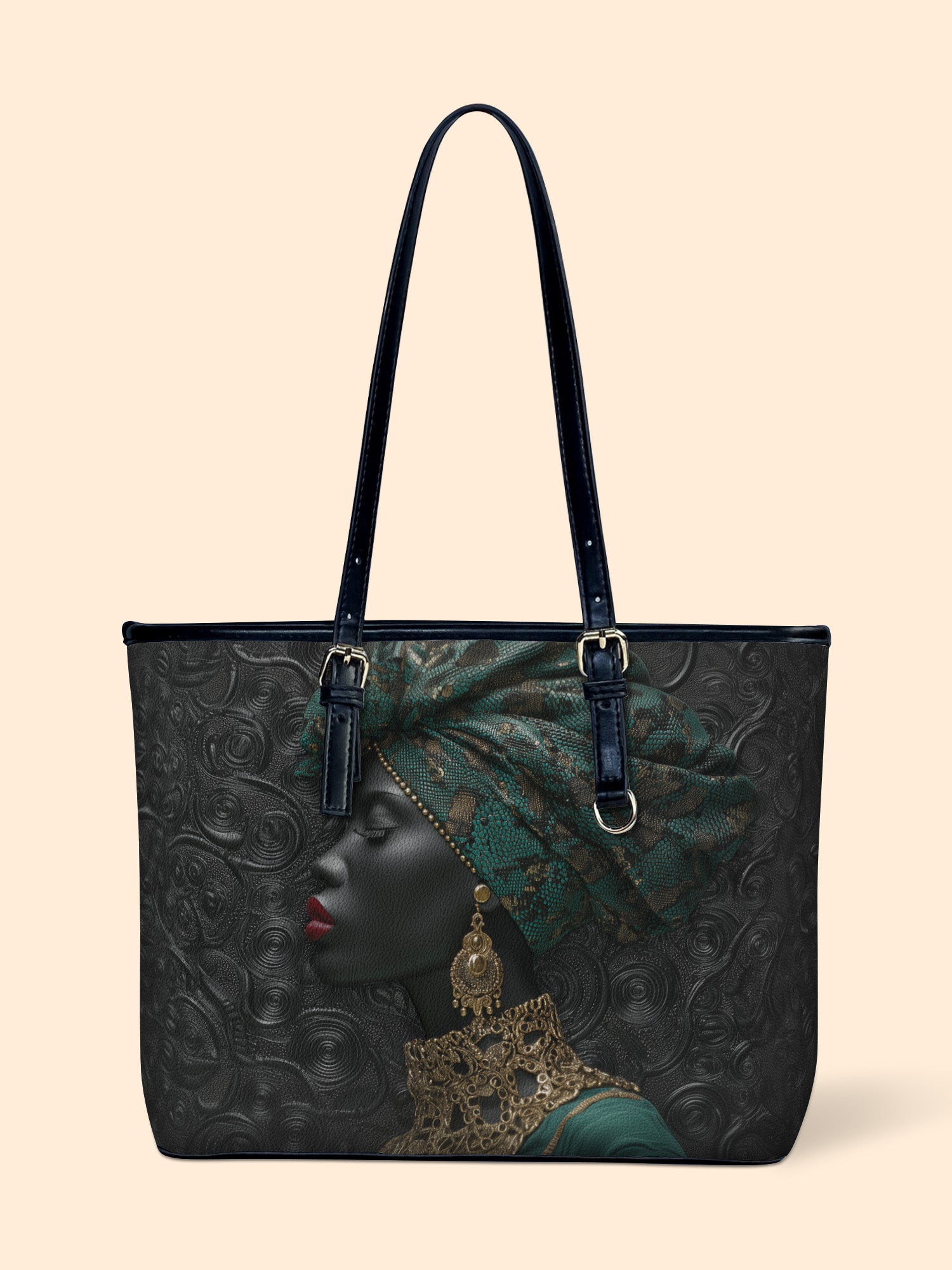 Emerald Grace Leather Bucket Bag QR0XD737