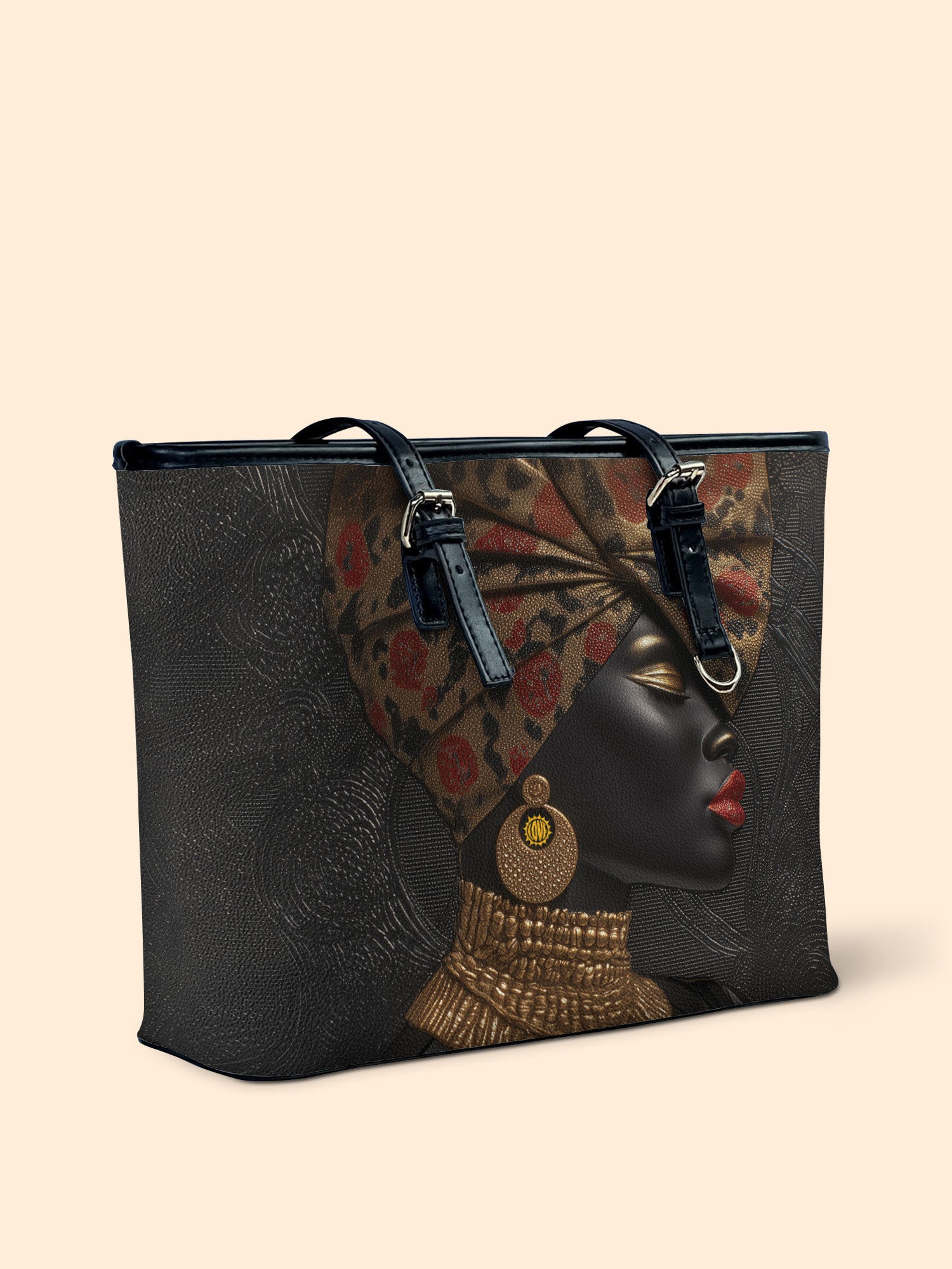 Golden Panthera Leather Bucket Bag QR0XD735