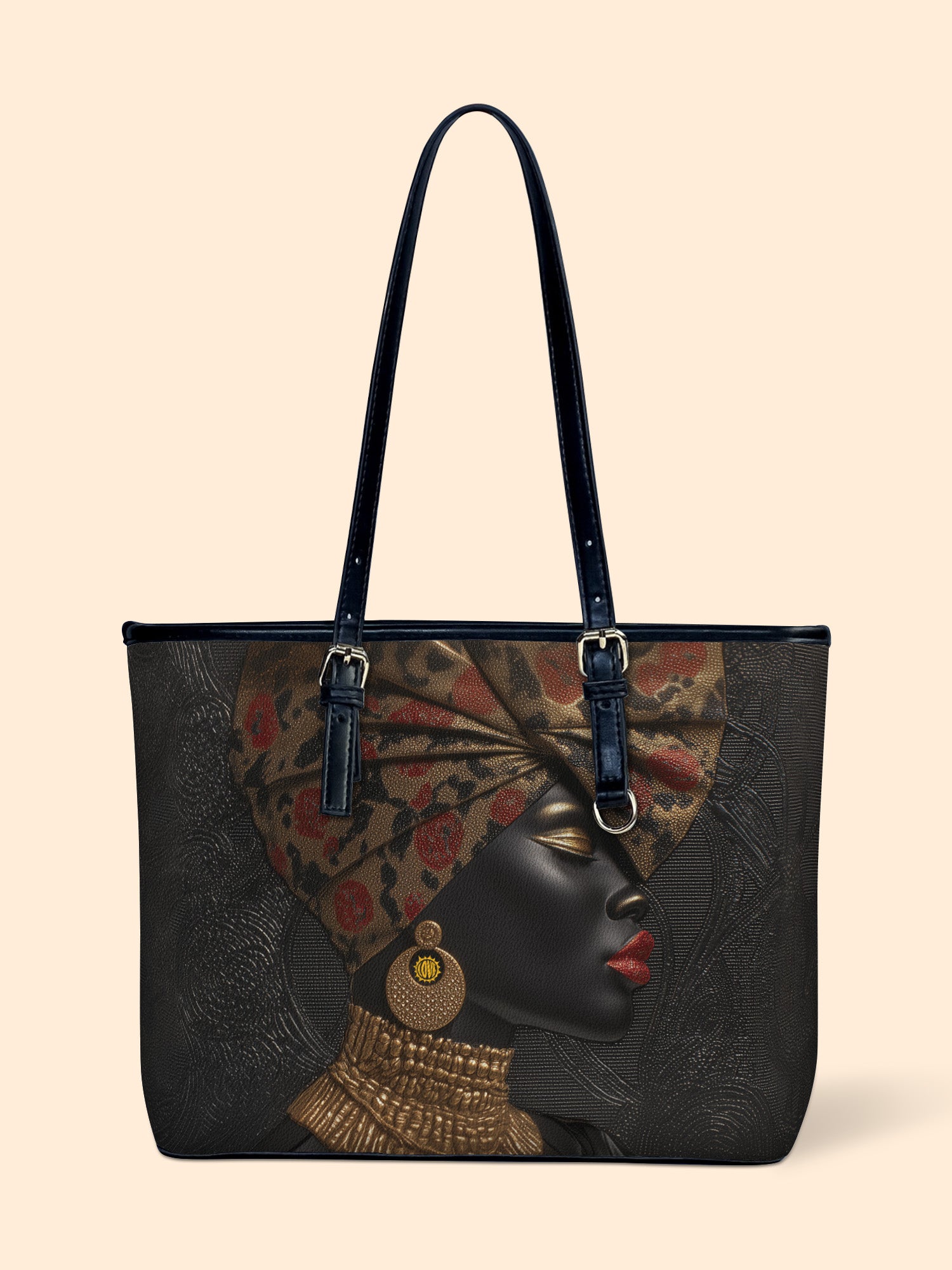 Golden Panthera Leather Bucket Bag QR0XD735