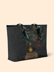 Verdant Majesty Leather Bucket Bag QR0XD738