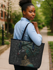 Emerald Grace Leather Bucket Bag QR0XD737