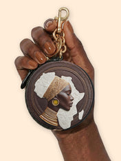 Motherland Grace Circular Coin Pouch Bag Charm QR0TV199