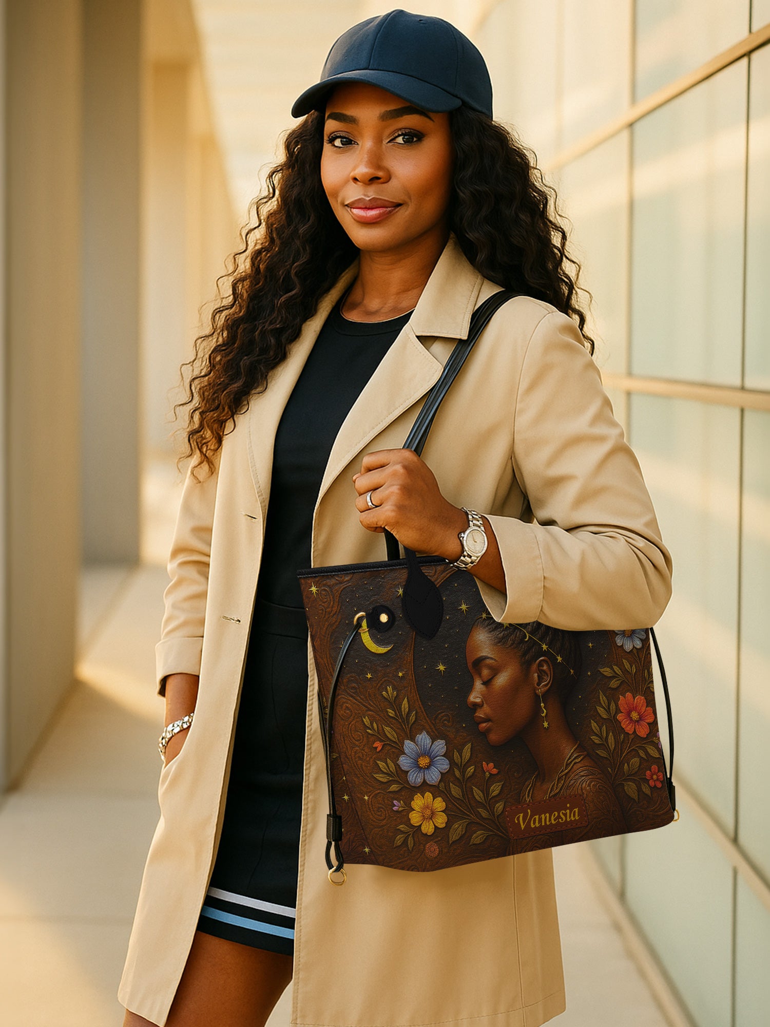 Graceful Bloom Classic Shopper Tote