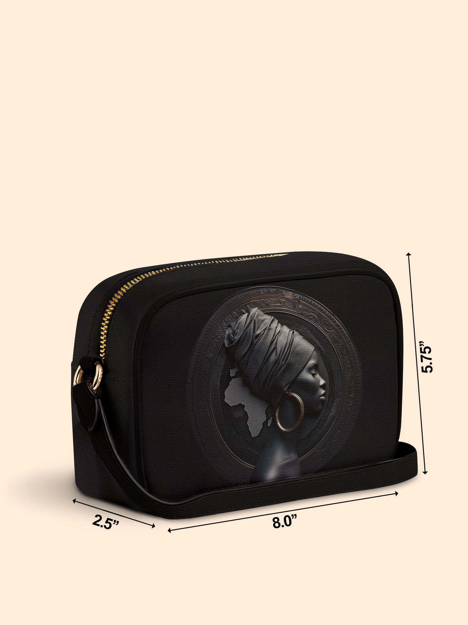 Pure Ebony Boxy Crossbody Bag QR0TD287