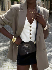 Pure Ebony Boxy Crossbody Bag QR0TD287