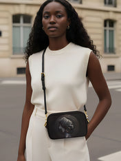Pure Ebony Boxy Crossbody Bag QR0TD287