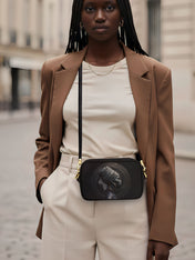 Pure Ebony Boxy Crossbody Bag QR0TD287