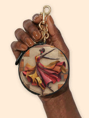 Rhythm of the Soul Circular Coin Pouch Bag Charm QR0TD090