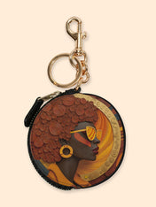 Royal Vision Circular Coin Pouch Bag Charm QR0TD313