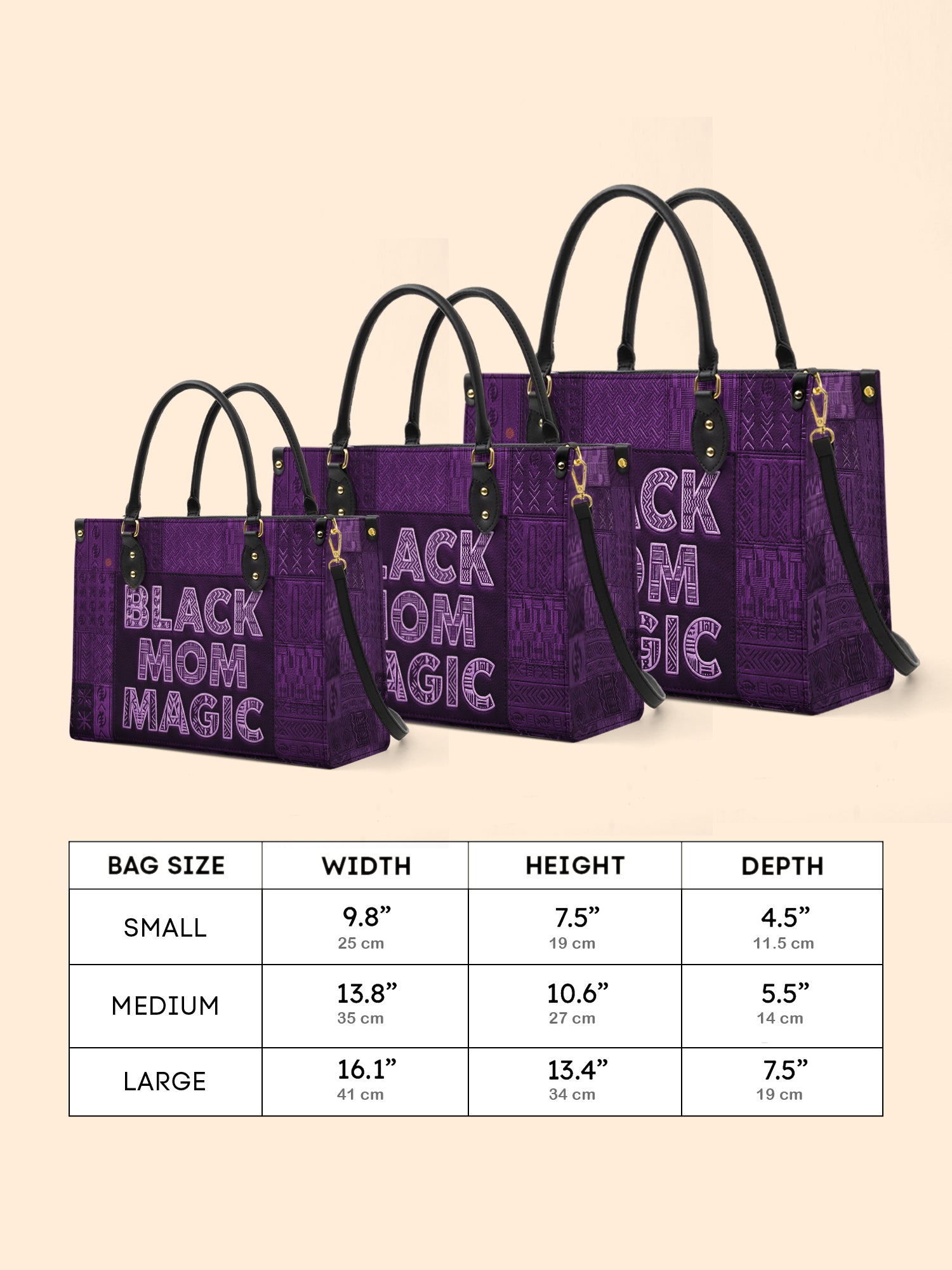 Magic Mama Amethyst Premium Leather Handbag QR0TD662