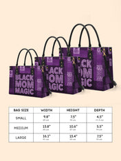 Black Mom Magic Amethyst Premium Leather Handbag QR0TD661