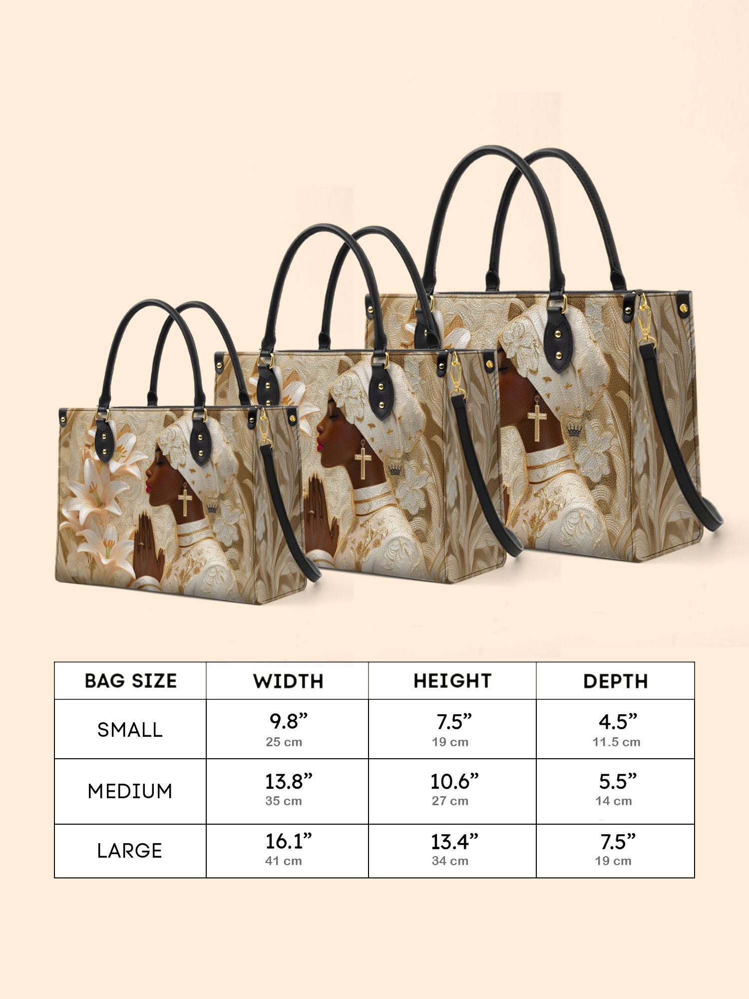 Divine Melanin Premium Leather Handbag QR0TD553