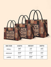Black Mom Magic Premium Leather Handbag QR0TD657