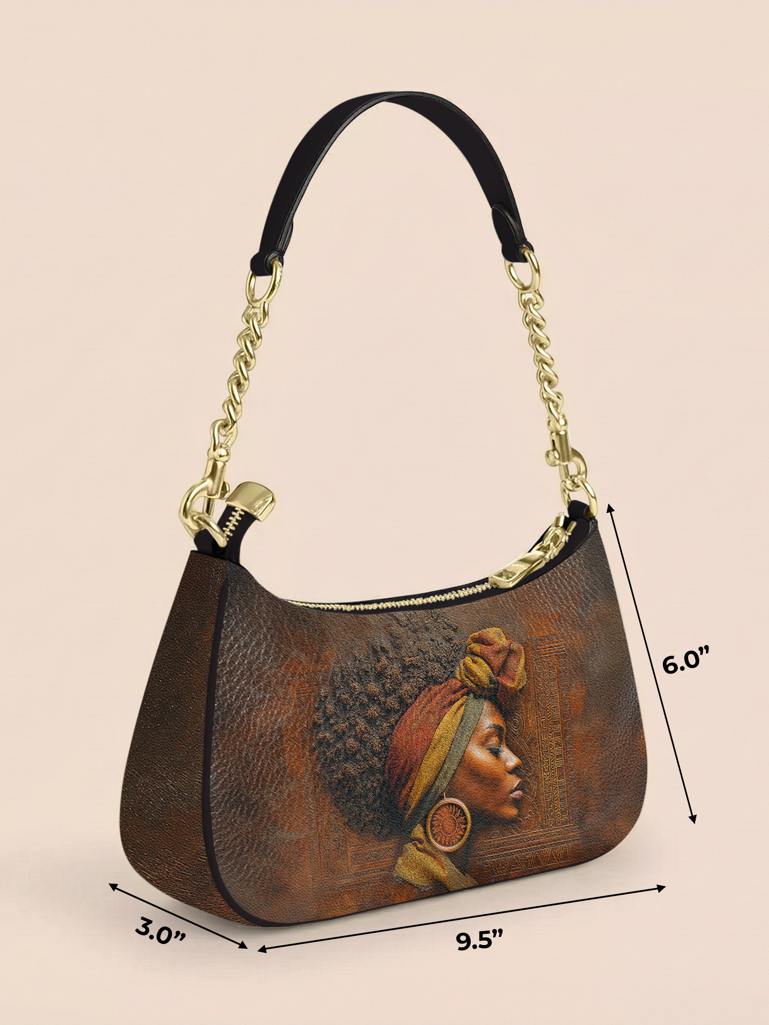 Afro-Elegance Demi Crossbody Bag QR0HH022