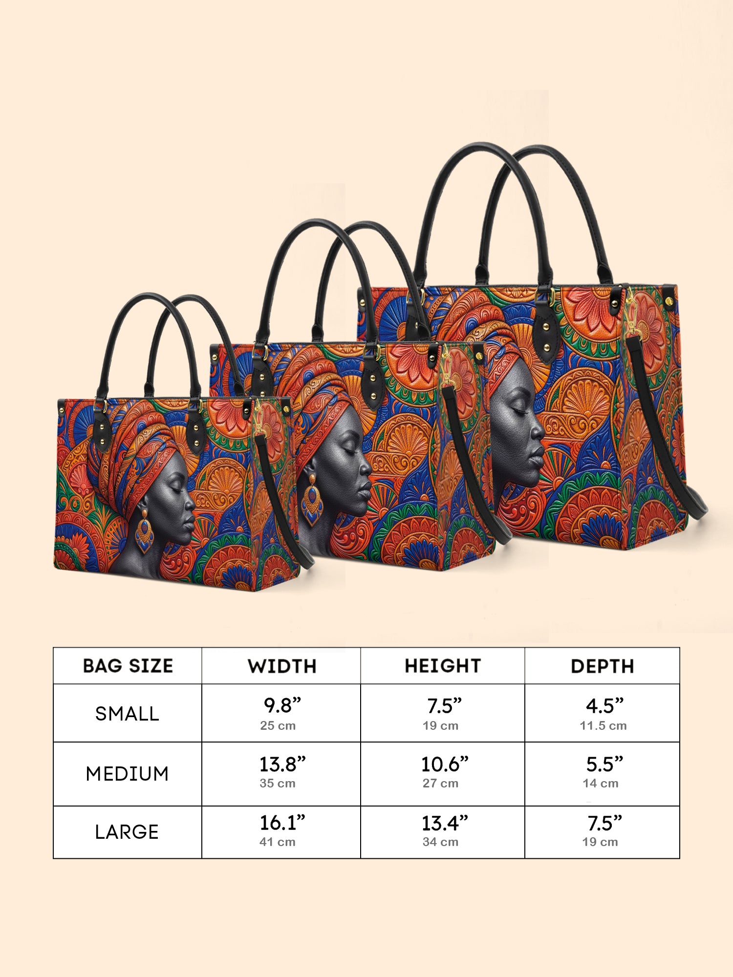 Ancestral Veil Premium Leather Handbag QR0TD701