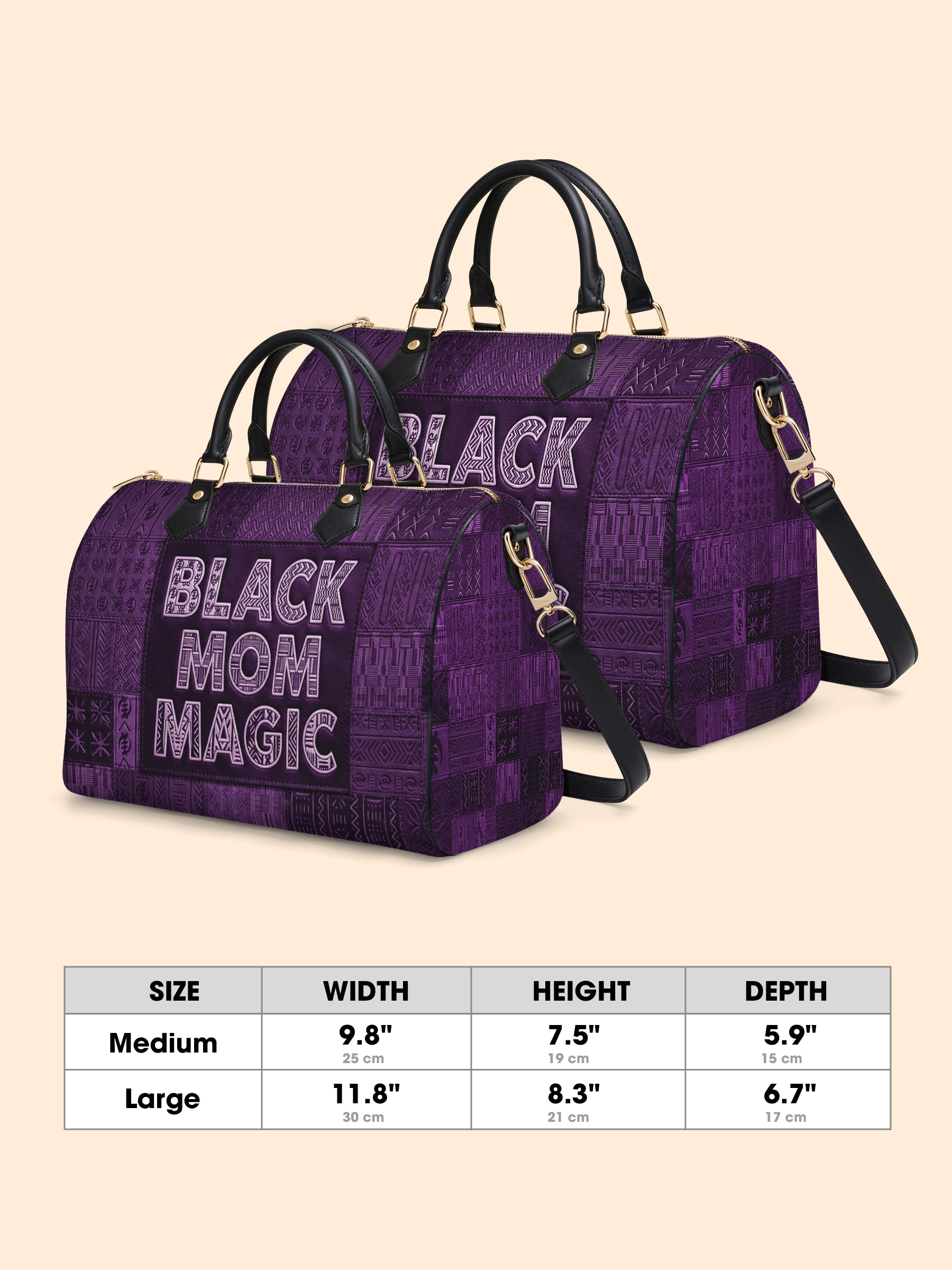 Magic Mama Amethyst Leather Boston Bag QR0TD662