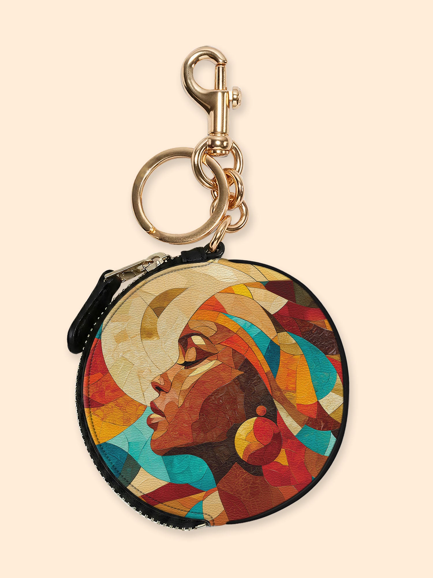 Sunwoven Circular Coin Pouch Bag Charm QR0TV044