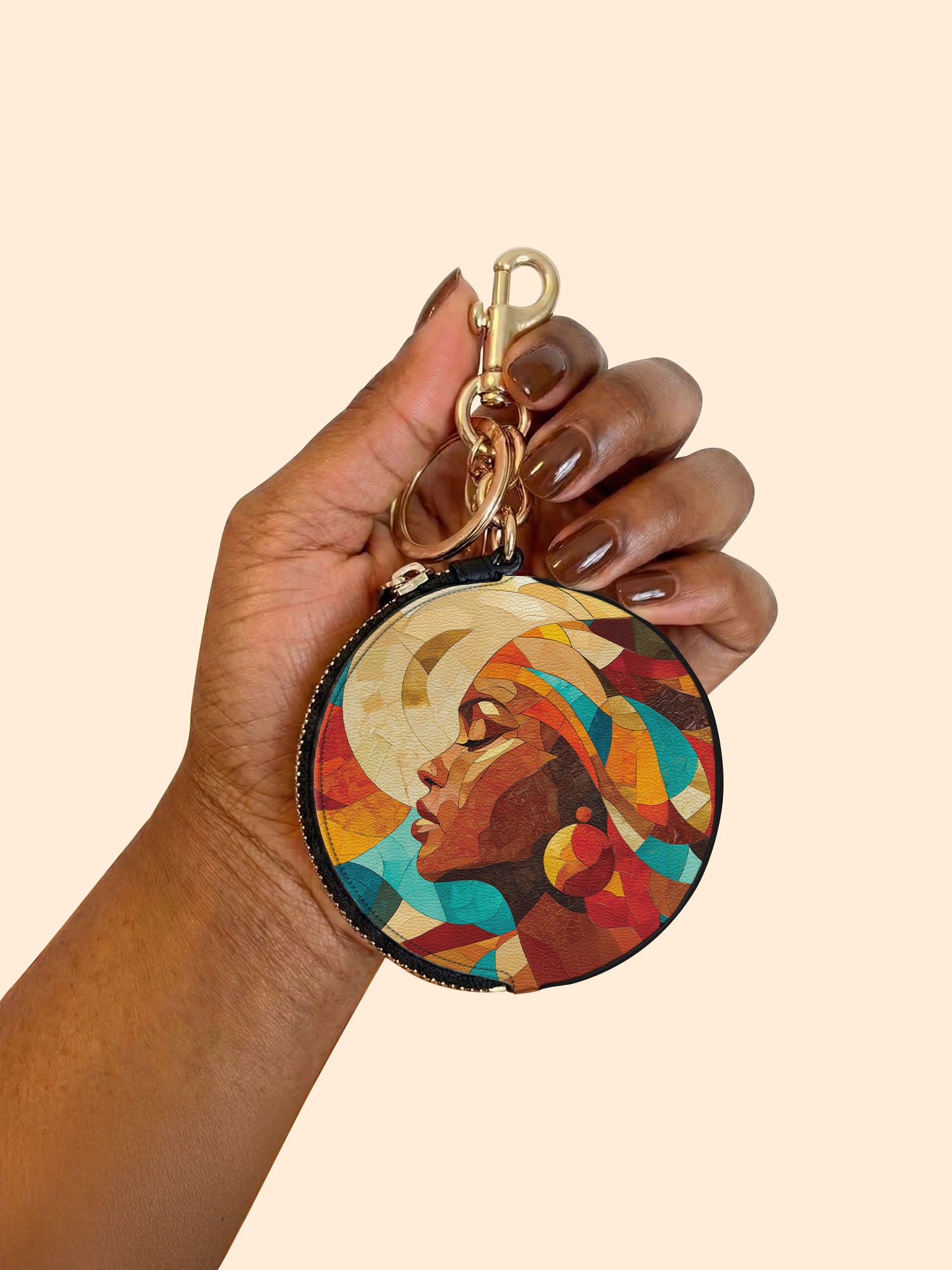 Sunwoven Circular Coin Pouch Bag Charm QR0TV044