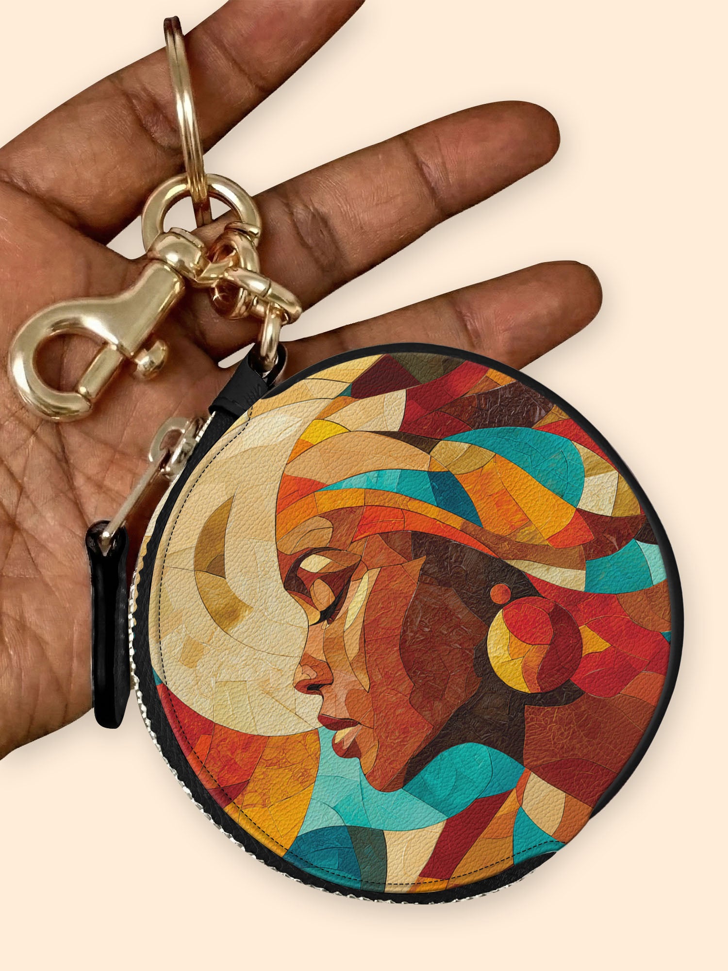 Sunwoven Circular Coin Pouch Bag Charm QR0TV044