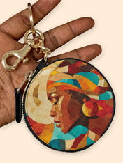 Sunwoven Circular Coin Pouch Bag Charm QR0TV044