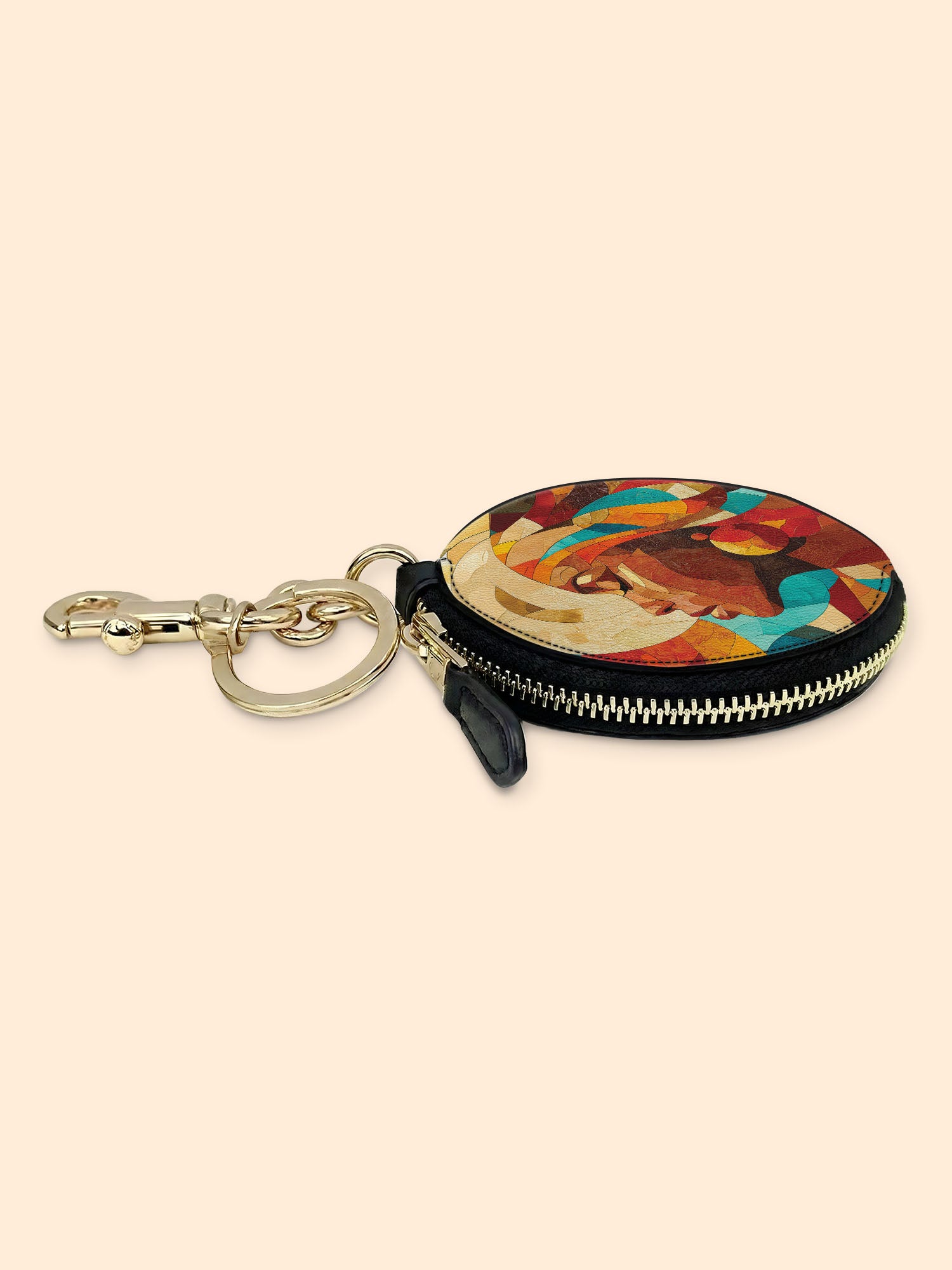 Sunwoven Circular Coin Pouch Bag Charm QR0TV044
