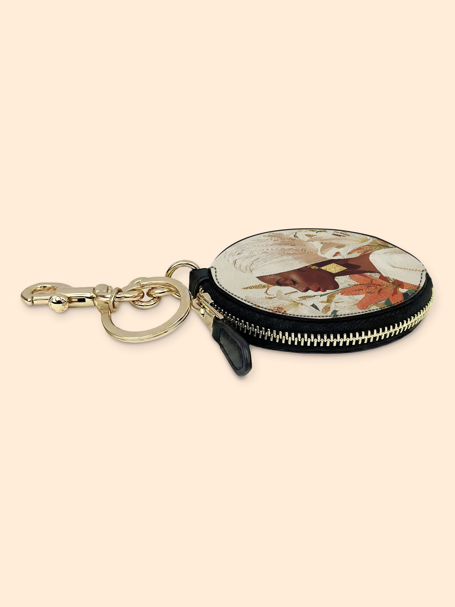 The Purity of Grace Circular Coin Pouch Bag Charm QR0HH160