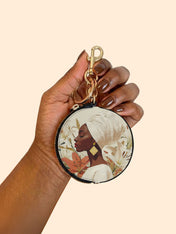 The Purity of Grace Circular Coin Pouch Bag Charm QR0HH160