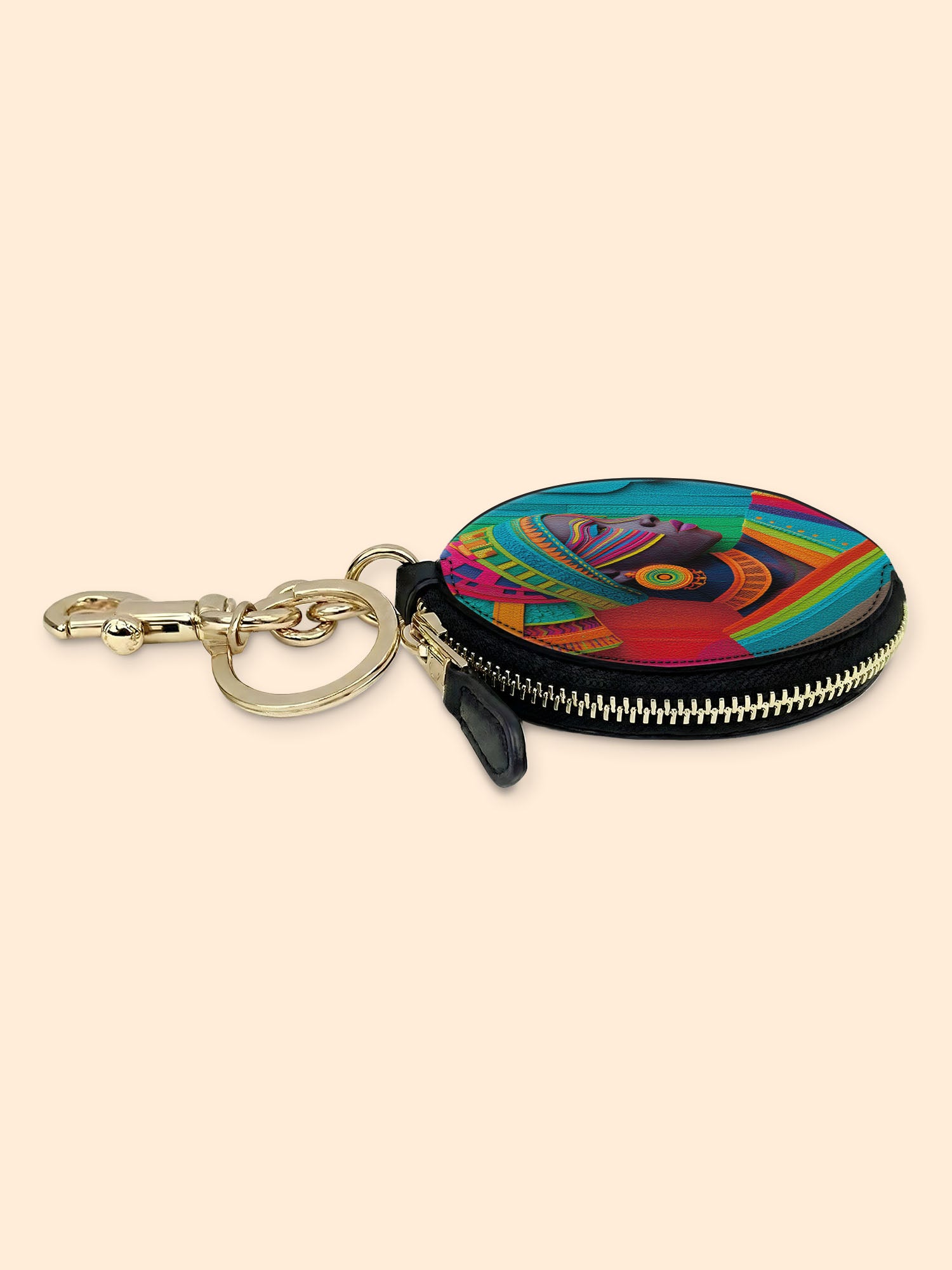 Wrapped Legacy Circular Coin Pouch Bag Charm QR0TD242