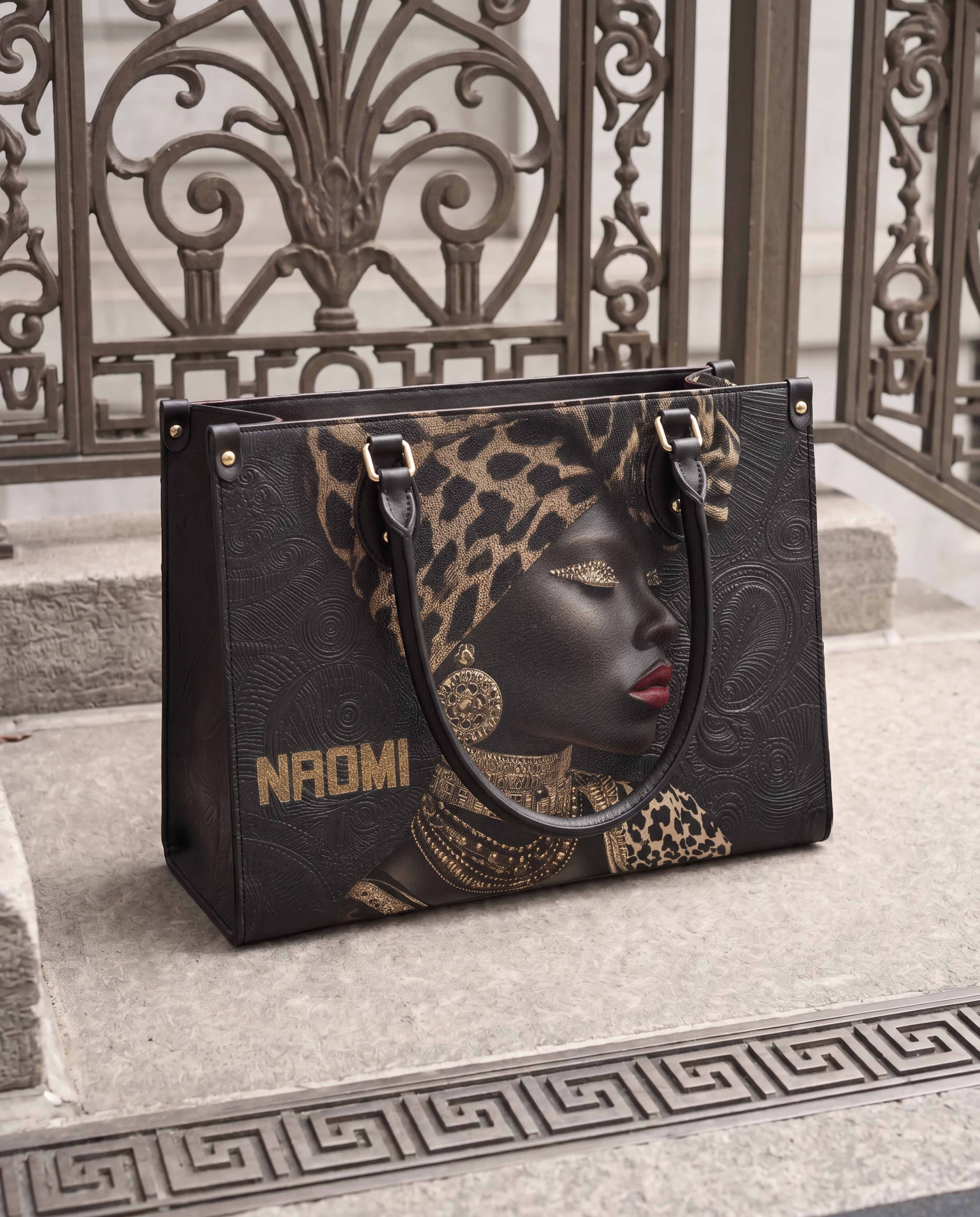 African Grace Premium Leather Handbag