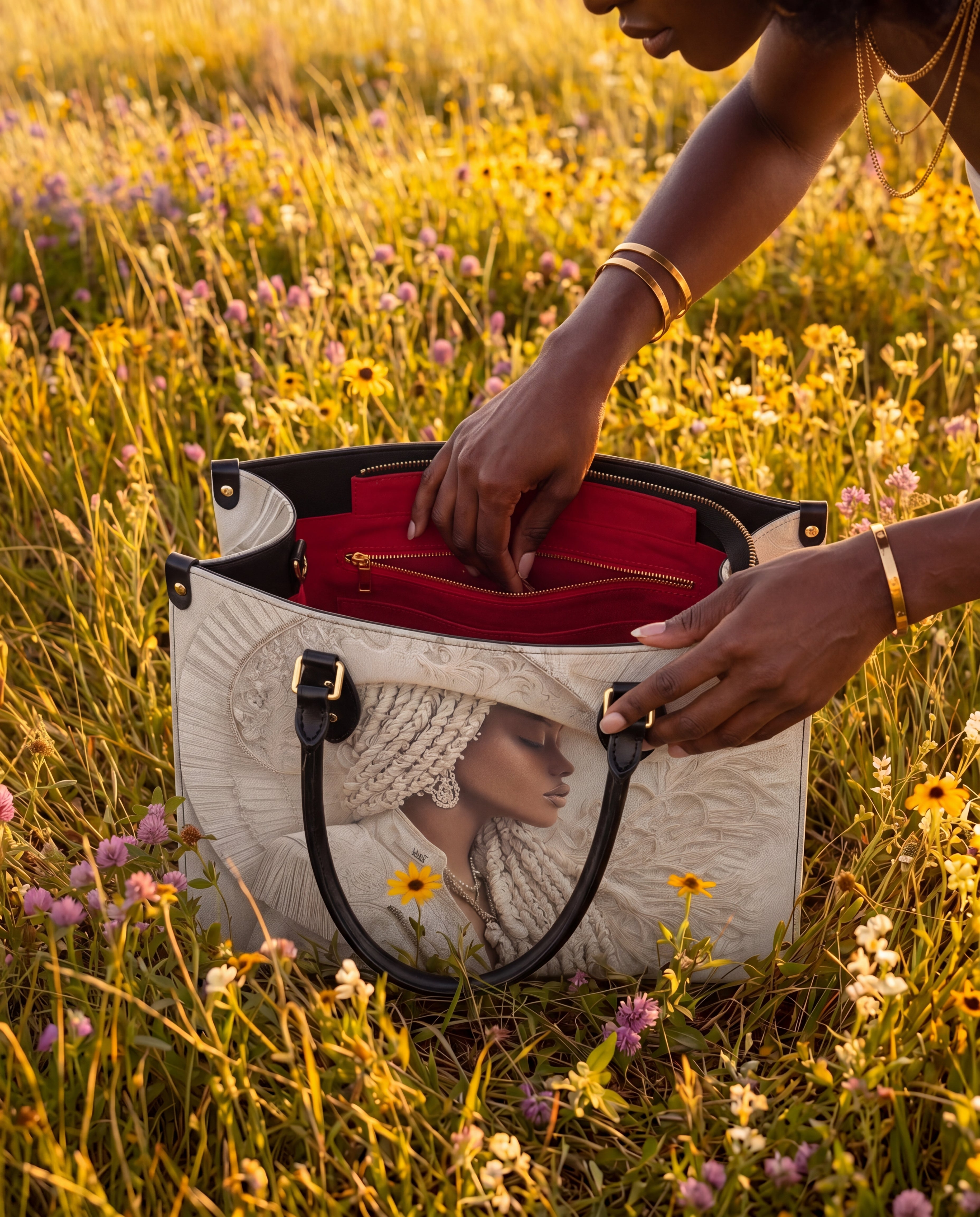 Wild Honey Premium Leather Handbag QR0TD447