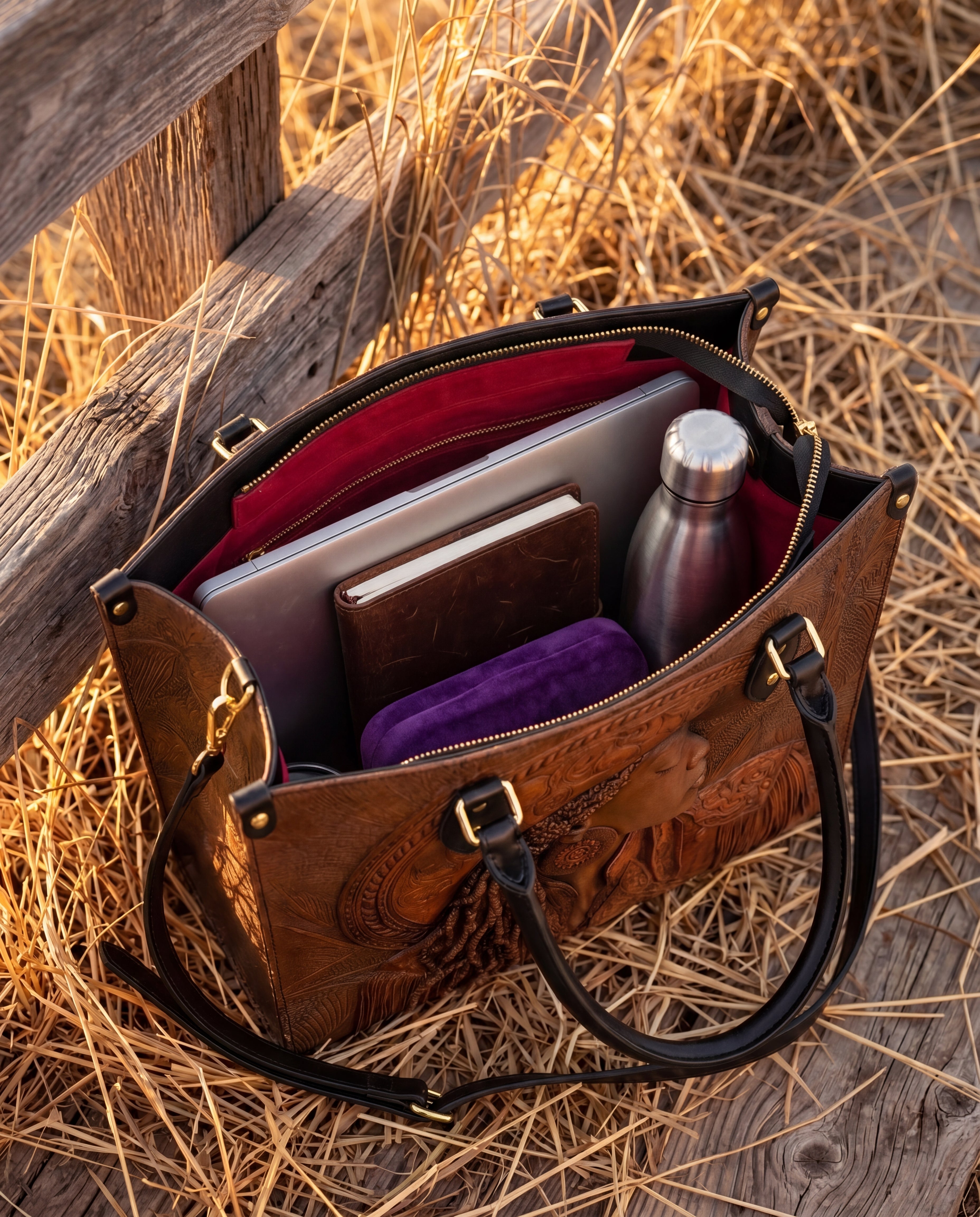 Cowgirl Vibes Premium Leather Handbag QR0TD301